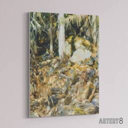 "Artery8 Il Solitario The Hermit in the Forest Sargent Canvas Wall Art Print - Size: W12"" x H16""" - thumbnail 2