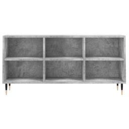Berkfield Home TV Cabinet Concrete Grey 103.5x30x50 cm Engineered Wood - thumbnail 4