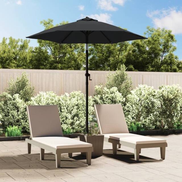 Berkfield Home Parasol Anthracite 200x224 cm Aluminium in Black - image 1