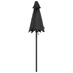 Berkfield Home Parasol Anthracite 200x224 cm Aluminium in Black - thumbnail 4