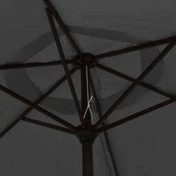Berkfield Home Parasol Anthracite 200x224 cm Aluminium in Black - thumbnail 5