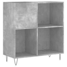 Berkfield Home Record Cabinet Concrete Grey 84.5x38x89 cm Engineered Wood - thumbnail 2