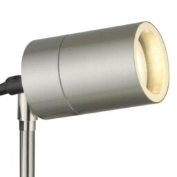 First Choice Lighting Set of 2 Blaze - Stainless Steel Outdoor Spike Lights in Silver - thumbnail 6