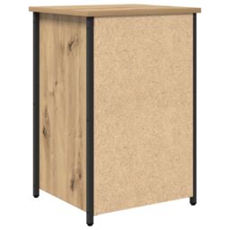 Berkfield Home Bedside Table Artisan Oak Engineered wood Compact Durable in Beige - thumbnail 8