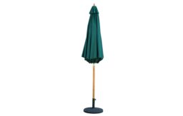 Mint Outdoor Bali - Wooden Parasol - 2.95m - Hunter Green Weatherproof Fabric - thumbnail 2