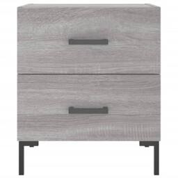 Berkfield Home Bedside Cabinet Grey Sonoma 40x35x47.5 cm Engineered Wood - thumbnail 6