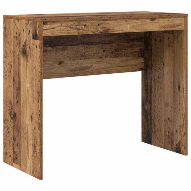 Berkfield Home Writing Desk Old wood Engineered wood 90 x 40 x 76 cm Durable in Brown - image 1