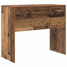 Berkfield Home Writing Desk Old wood Engineered wood 90 x 40 x 76 cm Durable in Brown - thumbnail 7