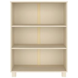 Berkfield Home Book Cabinet HAMAR Honey Brown 85x35x112 cm Solid Wood Pine - Size: 85 x 35 x 112 cm - thumbnail 3