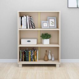 Berkfield Home Book Cabinet HAMAR Honey Brown 85x35x112 cm Solid Wood Pine - Size: 85 x 35 x 112 cm - thumbnail 5