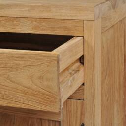 Berkfield Home Bedside Cabinet Solid Teak 40x30x50 cm in Brown - Size: 40 x 30 x 50 cm - thumbnail 5