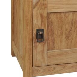 Berkfield Home Bedside Cabinet Solid Teak 40x30x50 cm in Brown - Size: 40 x 30 x 50 cm - thumbnail 4