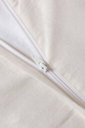 Homescapes Diamond Cotton Tufted Duvet Cover Set in White - Size: Single - thumbnail 6