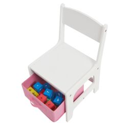 Liberty House Toys Table & Chairs with Storage Bins in White - thumbnail 8