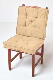 Homescapes Cotton Travel Support Booster Cushion in Taupe - Size: 50 cm x 50 cm - thumbnail 8