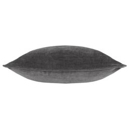 Yard Heavy Chenille Woven Piped Cushion in Charcoal - Size: 50 cm x 50 cm - thumbnail 3