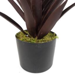Leaf 85cm Dark Red Yucca Plant Artificial in Green - thumbnail 3