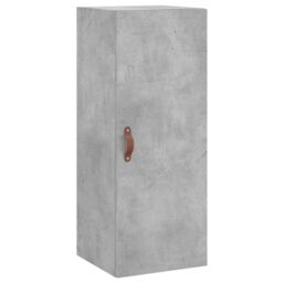 Berkfield Home Highboard Concrete Grey 34.5x34x180 cm Engineered Wood - thumbnail 5