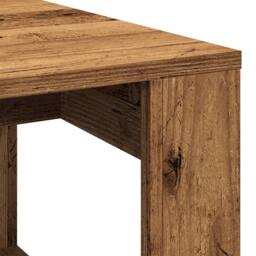 Berkfield Home Coffee Table Old Wood 102x50x35 cm Engineered Wood in Brown - Size: 102 x 50 x 35 cm - thumbnail 7