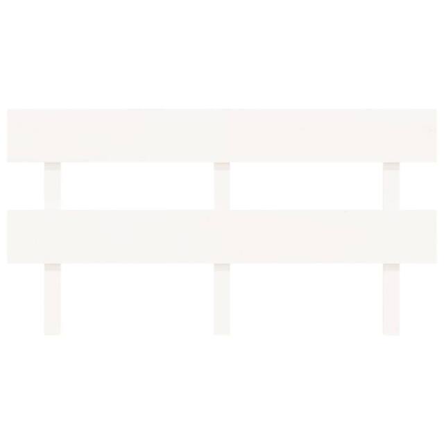 Berkfield Home Beautiful Bed Headboard White 164x3x81 cm Solid Wood Pine - Size: 164 x 3 x 81 cm - image 1