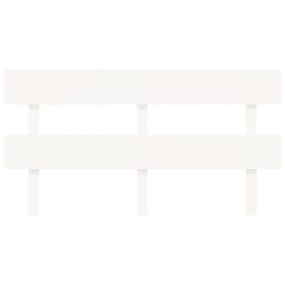 Berkfield Home Beautiful Bed Headboard White 164x3x81 cm Solid Wood Pine - Size: 164 x 3 x 81 cm - thumbnail 1