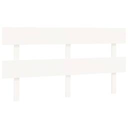 Berkfield Home Beautiful Bed Headboard White 164x3x81 cm Solid Wood Pine - Size: 164 x 3 x 81 cm - thumbnail 3
