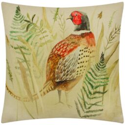 Evans Lichfield Bramble Pheasant Tartan Polyester Filled Cushion - Size: 43 cm x 43 cm
