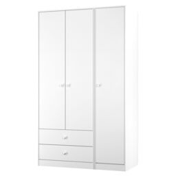 Ready Assembled 2 U Stowe Triple Wardrobe with 2 Drawers (Ready Assembled) in White - thumbnail 3