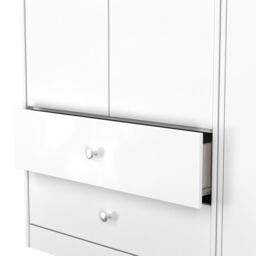 Ready Assembled 2 U Stowe Triple Wardrobe with 2 Drawers (Ready Assembled) in White - thumbnail 7