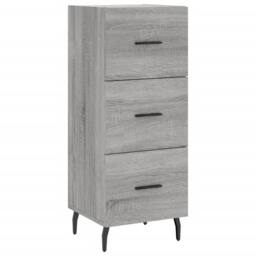 Berkfield Home Highboard Grey Sonoma 34.5x34x180 cm Engineered Wood - thumbnail 5