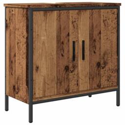 Berkfield Home Sink Cabinet Old Wood 60x30x60 cm Engineered Wood in Brown - Size: 60 x 30 x 60 cm - thumbnail 2