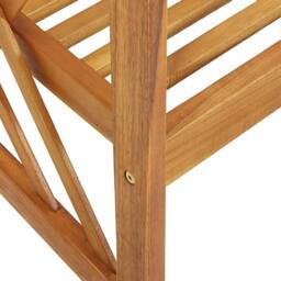 Berkfield Home Beautiful Garden Chairs 2 pcs Solid Acacia Wood in Brown - thumbnail 6