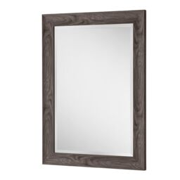 Yearn Mirrors Rustic Grey Wood Effect Scooped Framed Mirror 129.5x76cm in Pale Green - Size: 129.5x76 cm - thumbnail 3