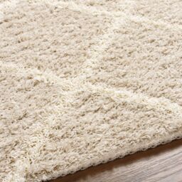 Livabliss Urban Shag-Geometric Beige Ivory Cream Soft Plush Pile Living Bedroom Rug - Size: 200 cm x 290 cm - thumbnail 3