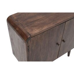 IH Design Malena Dark Mango Wood 2 Door Sideboard in Dark Brown - thumbnail 5