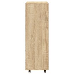 Berkfield Home Wardrobe Sonoma Oak 80x40x110 cm Engineered Wood in Brown - Size: 80 x 40 x 110 cm - thumbnail 6
