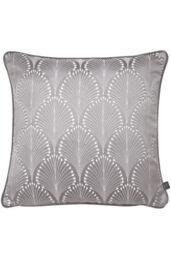 Prestigious Textiles Boudoir Jacquard Piped Cushion in Dark Grey - Size: 43 cm x 43 cm - thumbnail 1