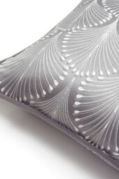 Prestigious Textiles Boudoir Jacquard Piped Cushion in Dark Grey - Size: 43 cm x 43 cm - thumbnail 3