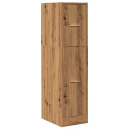 Berkfield Home Apothecary Cabinet Artisian Oak 30x41x118 cm Engineered Wood in Brown - Size: 30 x 41 x 118 cm - thumbnail 3