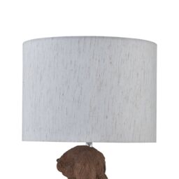 First Choice Lighting Lily - Bunny Table Lamp With Oatmeal Linen Shade in Brown - thumbnail 4