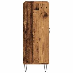 Berkfield Home Sideboard Old Wood 69.5x34x90 cm Engineered Wood in Brown - thumbnail 5
