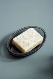 Orsina Ridley Glass Soap Dish, Smoky Glass in Clear - thumbnail 3