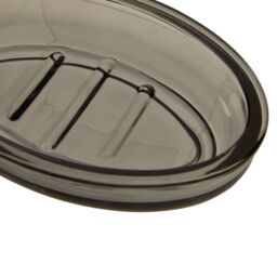 Orsina Ridley Glass Soap Dish, Smoky Glass in Clear - thumbnail 5