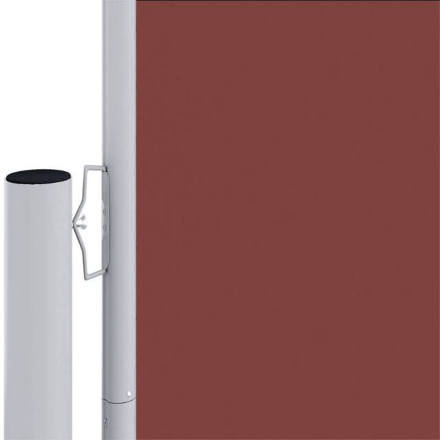 Berkfield Home Retractable Side Awning Brown 220x1200 cm in Wine - image 1