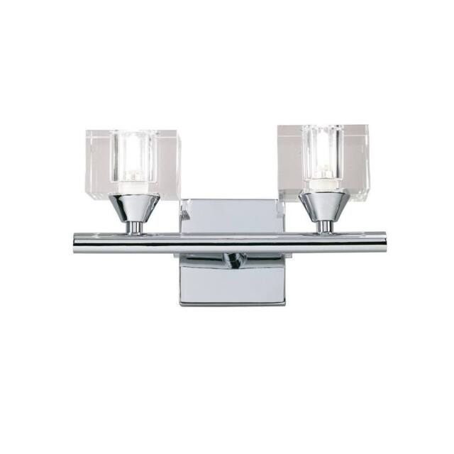 Netlighting Cuadrax Wall Lamp 2 Light G9 Polished Chrome in Silver - image 1