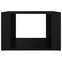 Berkfield Home Bedside Table Black 57x55x36 cm Engineered Wood - Size: 57 x 55 x 36 cm - thumbnail 5