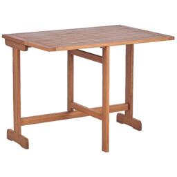 Wyld and Coco Acacia Wood Bistro Set Extending Drop Leaf Table Two Folding in Brown - thumbnail 9