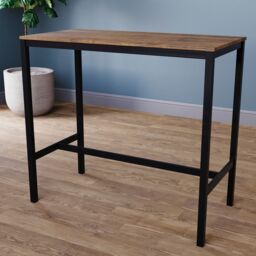 Home Discount Vida Designs Roslyn 2 Seater Bar Table Stools Kitchen Dining Furniture in Dark Brown - thumbnail 6