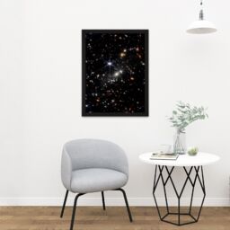 Artery8 Wall Art Print NASA James Webb Space Telescope Deep Field Image Stars Thousands Galaxies Photo Large Framed Wall Décor Art - thumbnail 2