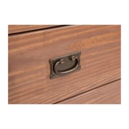 Cabinet Bits Padua 3 Drawer Dressing Table Set Brass Drop Handle in Brown - thumbnail 3